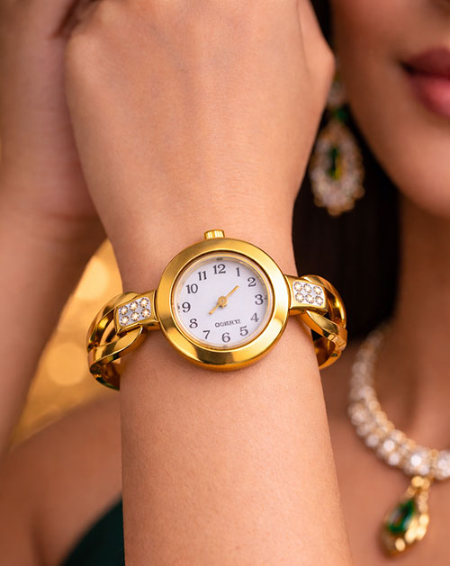 Real Watch Anti- Tarnish Gold Plated Bracelet