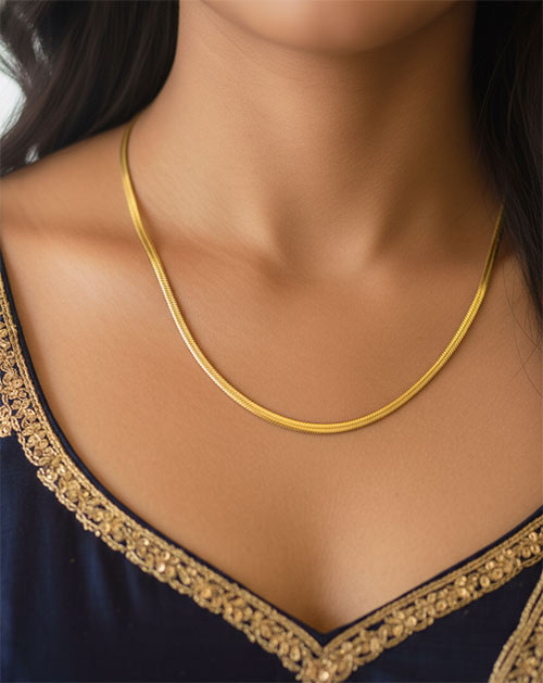 Snack Chain Anti-Tarnish Gold Plated