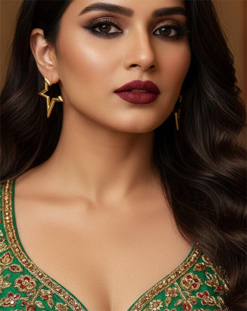 Zigzag Star Outline Anti-Tarnish Gold Plated Earrings